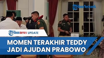 Totalitas! Momen Terakhir Mayor Teddy Dampingi Prabowo Bayar Zakat, Mata Bengkak Hidung Merah