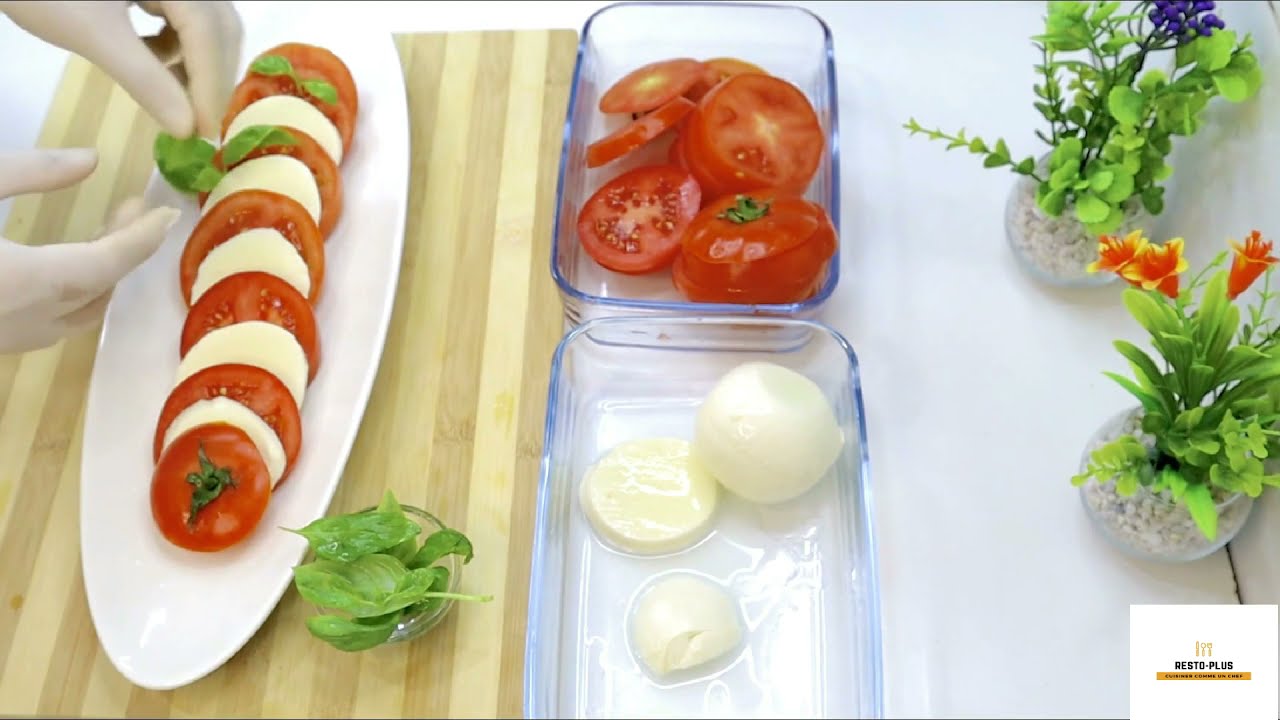 سلطة طماطم موزاريلا Tomate Mozzarelle