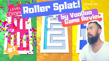 🔥ROLLER SPLAT!🎨by Voodoo🎉#1 Game on AppStore🎈Level 1-28🎉Game Play Review 🥳