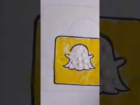 Color Drop Mixing Art On Snap Chat Logo Shorts Art Satisfying Snapchat Asmr