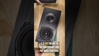 I wasnt supposed to take this apart! Monolith Audition B5 Bookshelf. #speaker #music