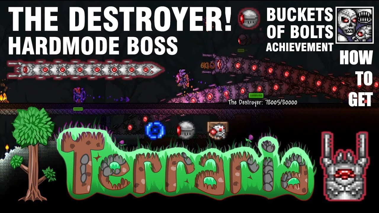 Terraria Defeating The Destroyer Buckets of Bolts Achievement (SUCH