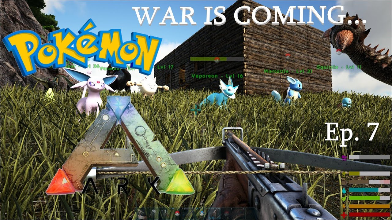 WE FIGHT THE ENEMY AT NIGHT | POKEMON ARK SURVIVAL | EP. 7