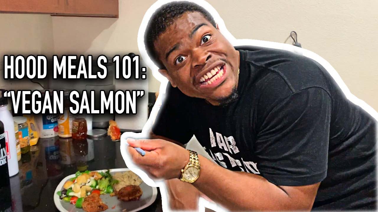 Hood meals 101: Vegan Salmon | How to cook Fried Vegan Salmon Patties! - YouTube