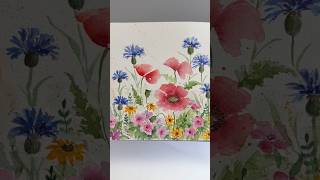 A Wildflower Garden shortfeed shorts watercolor