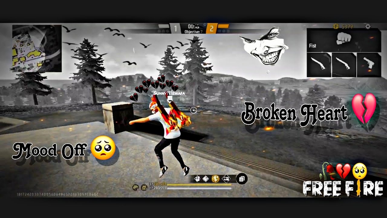 Free Fire Mood Off Sad Status 🥺Free Fire Broken Heart 💔 Sad Status 💘Ff Very Sad WhatsApp Status 🥀