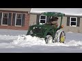 John Deere 750 Plowing Snow