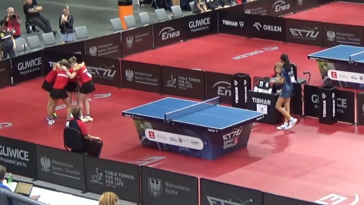 NEUMANN Josephina vs GUO ZHENG Nina|U15 girls teams final GER vs FRA|EYC 2023