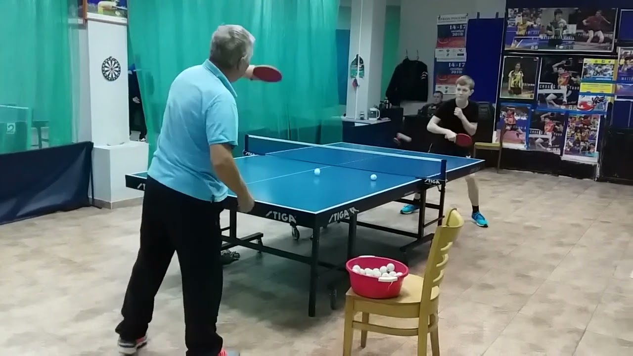 Table tennis training for junior at Table Tennis Club  Olympian  in Sochi 5 Dec 2018