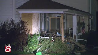 Two dead after vehicle runs into Clinton County house