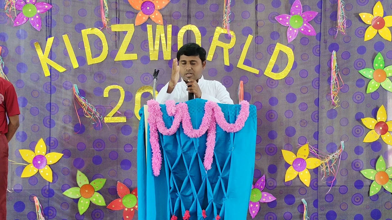Speech by Fr.B.Manoj Kumar ||Kidz World 2021 || Jubilee Memorial R.C.M (E.M) High School