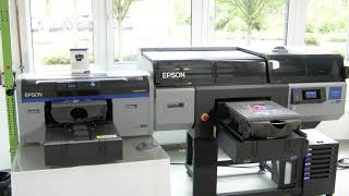 Vergleich Druckgeschwindigkeit SC-F3000 vs SC-F2100 auf schwarzem T-Shirt