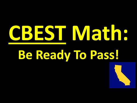 CBEST Math Practice – Qualify To Become an Educator in California - YouTube