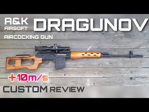 A&K SVD ドラグノフ　エアコキ エアコキ】【エアガンカスタム】ドラグノフ初速アップカスタム