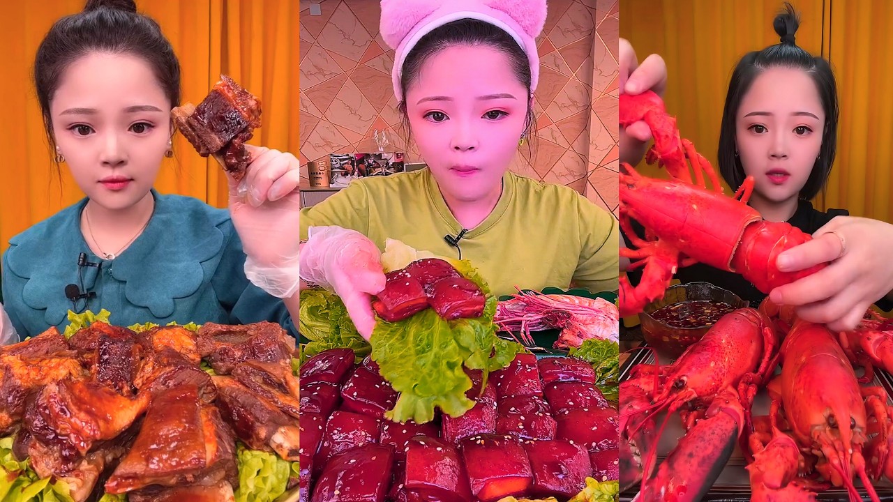 Real Mukbang :) spicy Pork Bellly Soothing Sounds While Enjoying Delicious 먹방 모음이 팅쇼 리얼 사운드 #1747