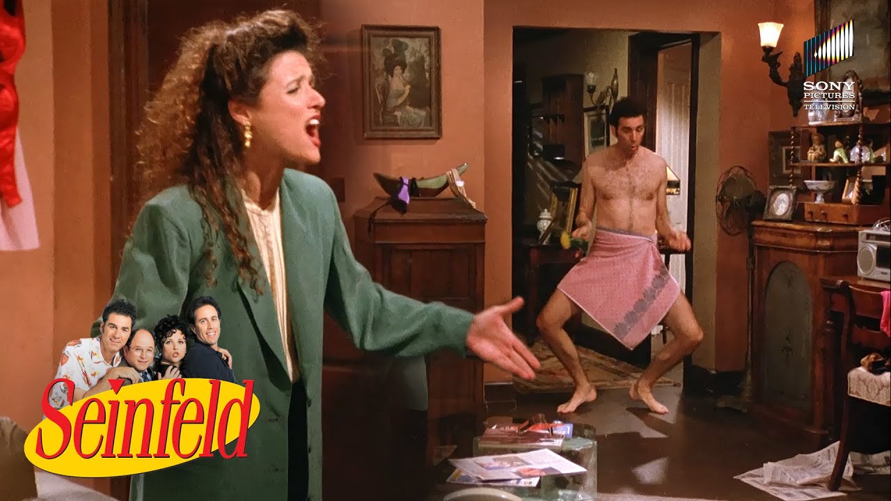 Elaine sees Kramer Naked & Kramer enjoys cafeteria food as George is hospitalized | Seinfeld