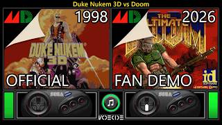 Duke Nukem 3D vs Doom (Sega Genesis vs Sega Genesis) Real Hardware Comparison