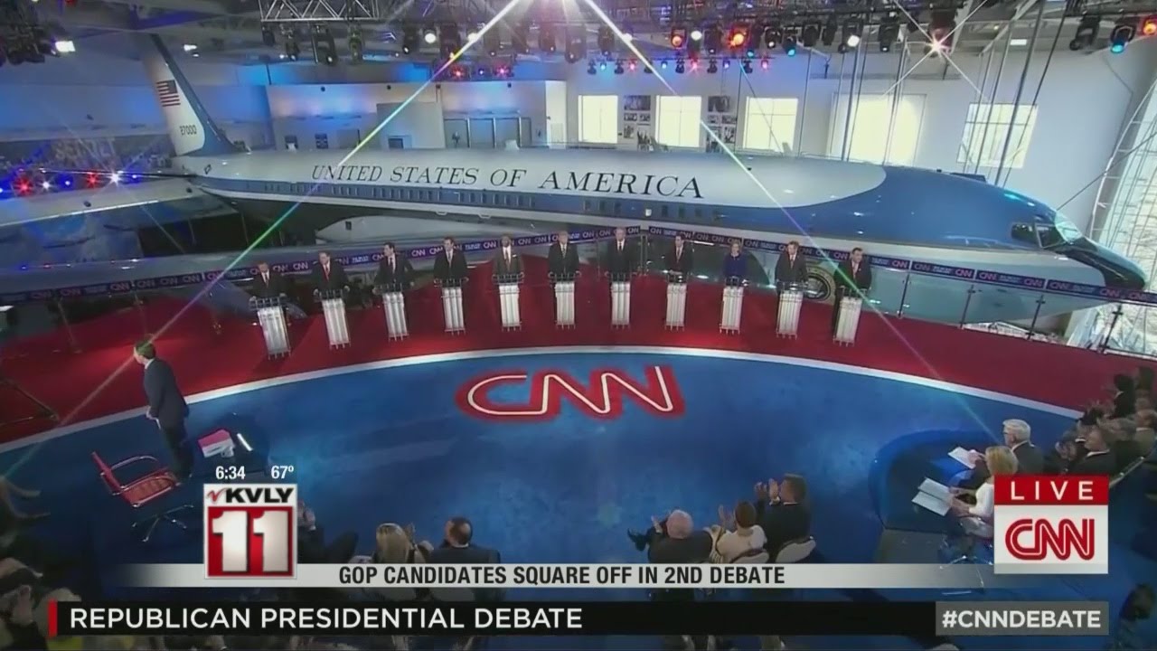 GOP Candidates Square Off In Second Debate - YouTube
