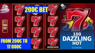 Turned 200 € Into 17 000 € On 100 Dazzling Hot ! Here's How... 🎰 screenshot 3