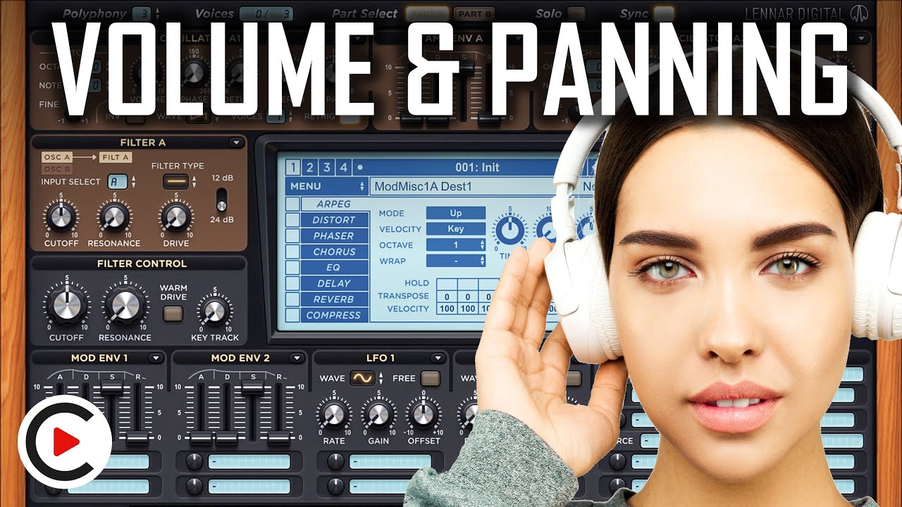 HOW TO USE VOLUME & PANNING Sound Volume & Sound Panning (SYNTHESIZER FOR BEGINNERS LESSON 3