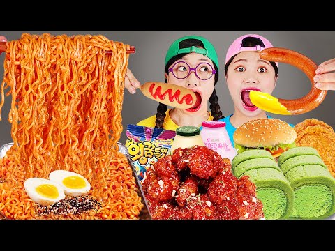 Spice Noodle Fried Chicken Convenience Store DONA Mukbang 