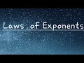 Rules for Exponents with Examples