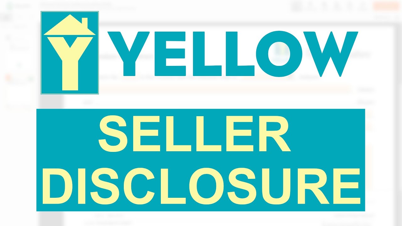 Seller Disclosure Form Condos YouTube