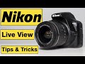 Nikon Photography Tips & Tricks for Beginners - Live View for photography & video