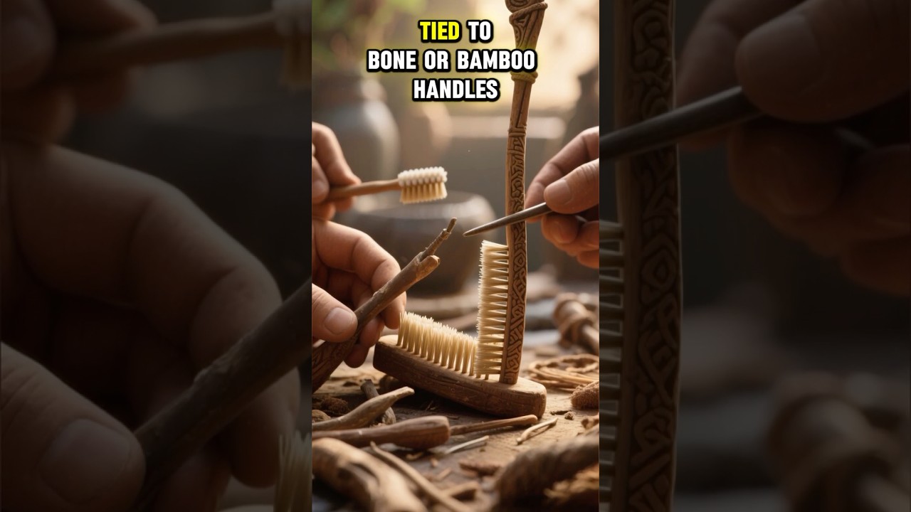 Cepillos dentales hechos de pelo de cerdo 