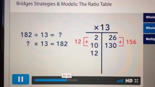 Ratio Table and Division