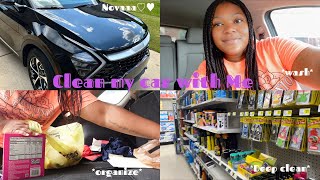 deep clean my car with me | 2023 Kia Sportage (car tour)