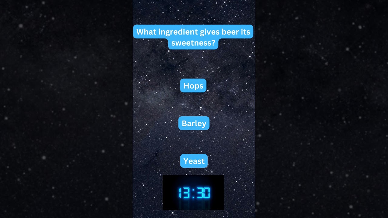 🧠 What Makes Beer Sweet? 🍺✨ 