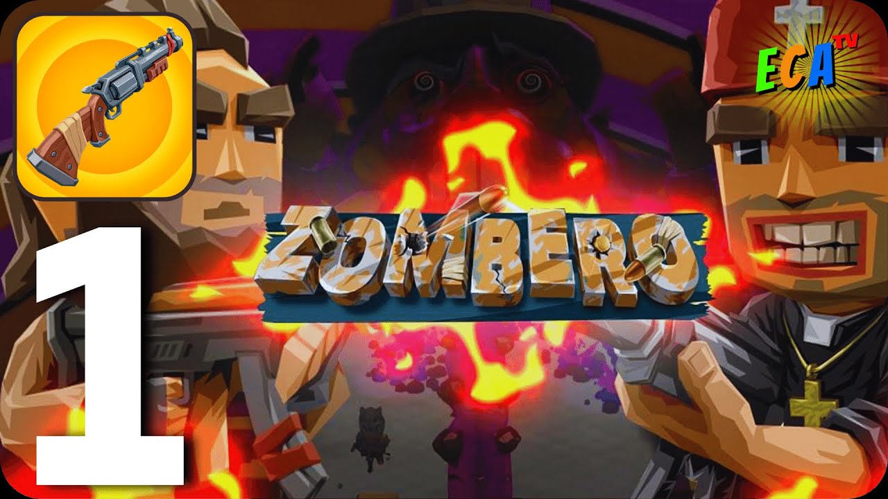 Zombero Archero Hero Shooter - Walkthrough Gameplay Part 1 Fight through zombies (Android-iOS)