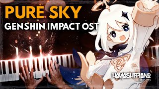 Video thumbnail of "GENSHIN IMPACT OST - Pure Sky // Piano Cover + Sheets!"