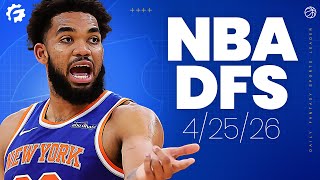 NBA DFS Picks &amp; Strategy for #DraftKings &amp; #FanDuel (4/25/26)
