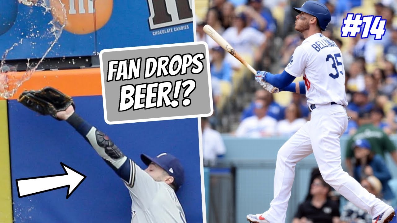 Fan Drops BEER on Ryan Braun? Cody Bellinger HOME RUN RECORD (MLB RECAP) fuzzy dice