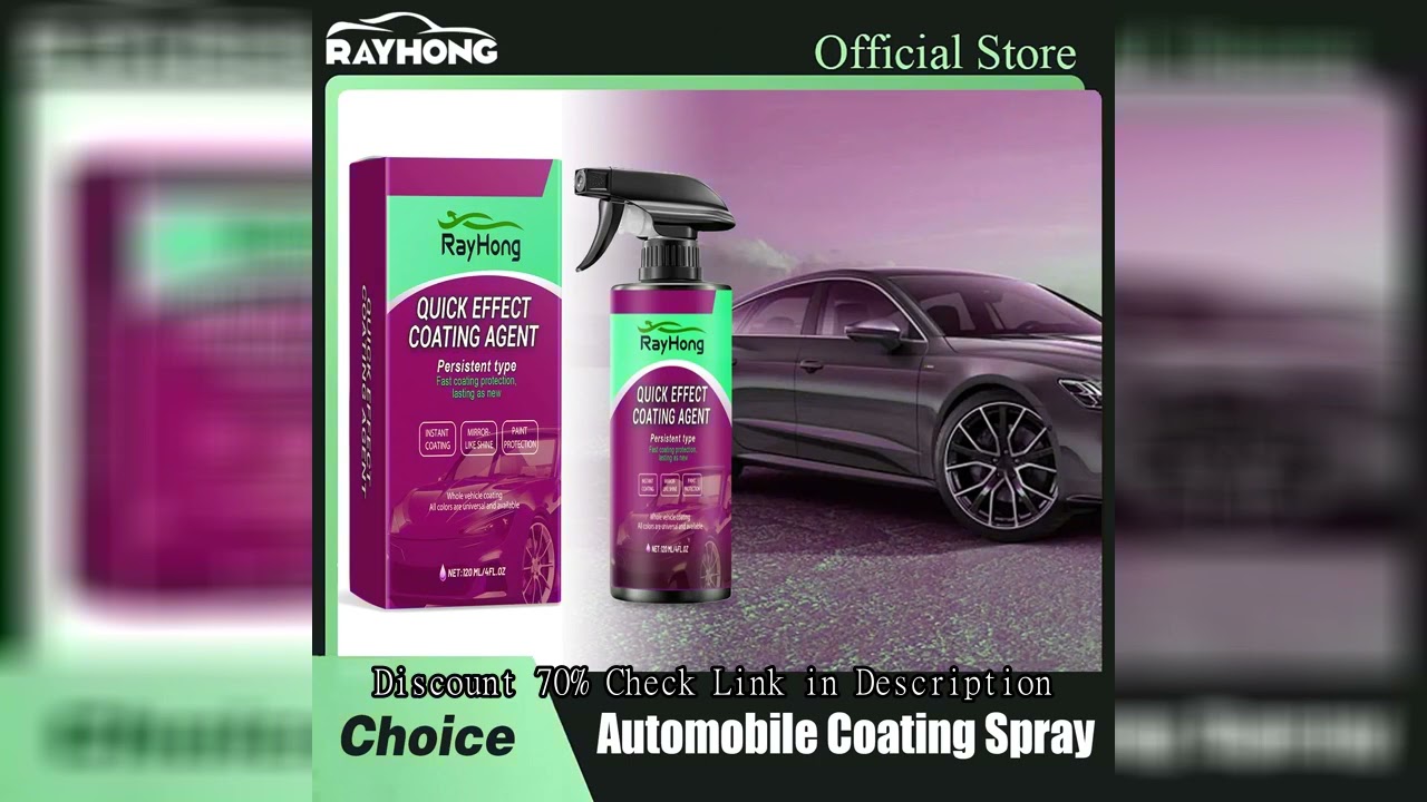 Rayhong Automobile Coating Spray Durable Protection Crystal Paint Cleaner Fantastic Ceramic Nano Mai