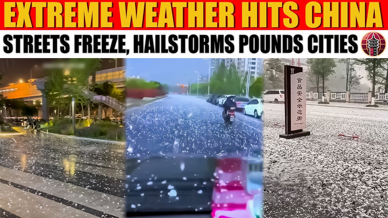 Extreme Weather Slams China as Streets Freeze and Hailstorms Ravage Cities!