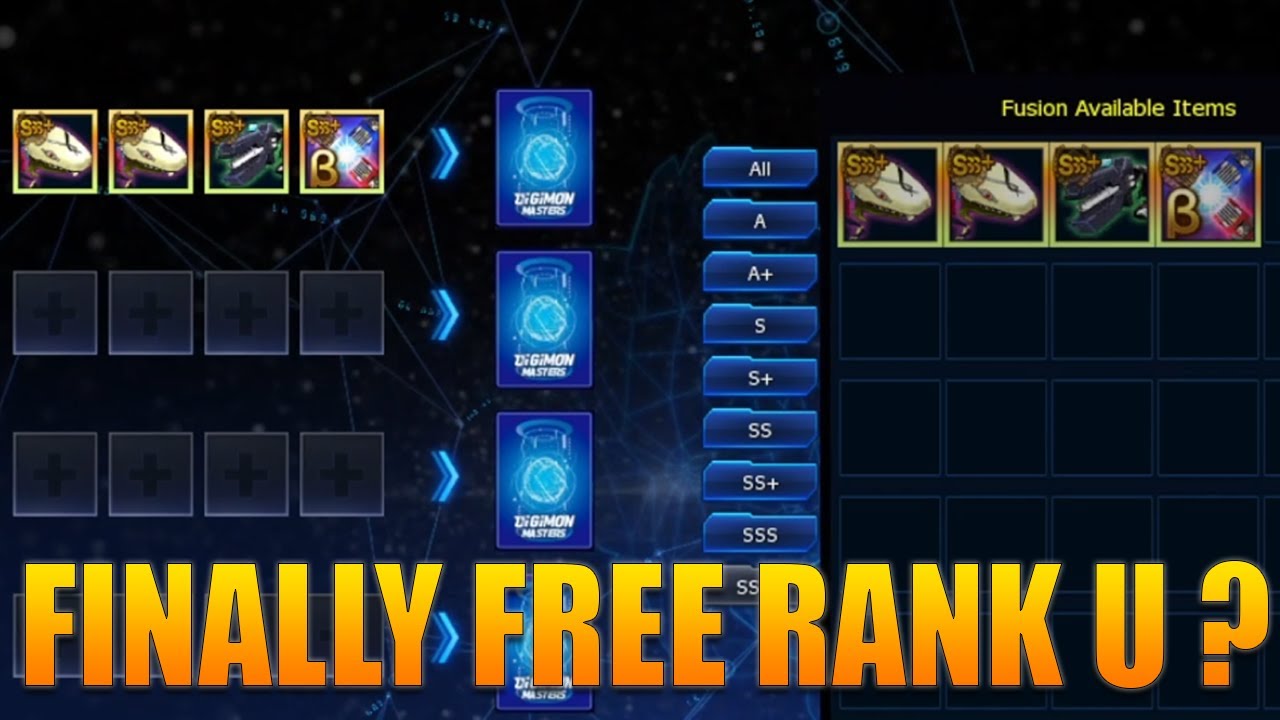 DIGITAL FUSION | ITEM DIGIMON SSS+ |  DIGIMON MASTERS ONLINE (DMO)