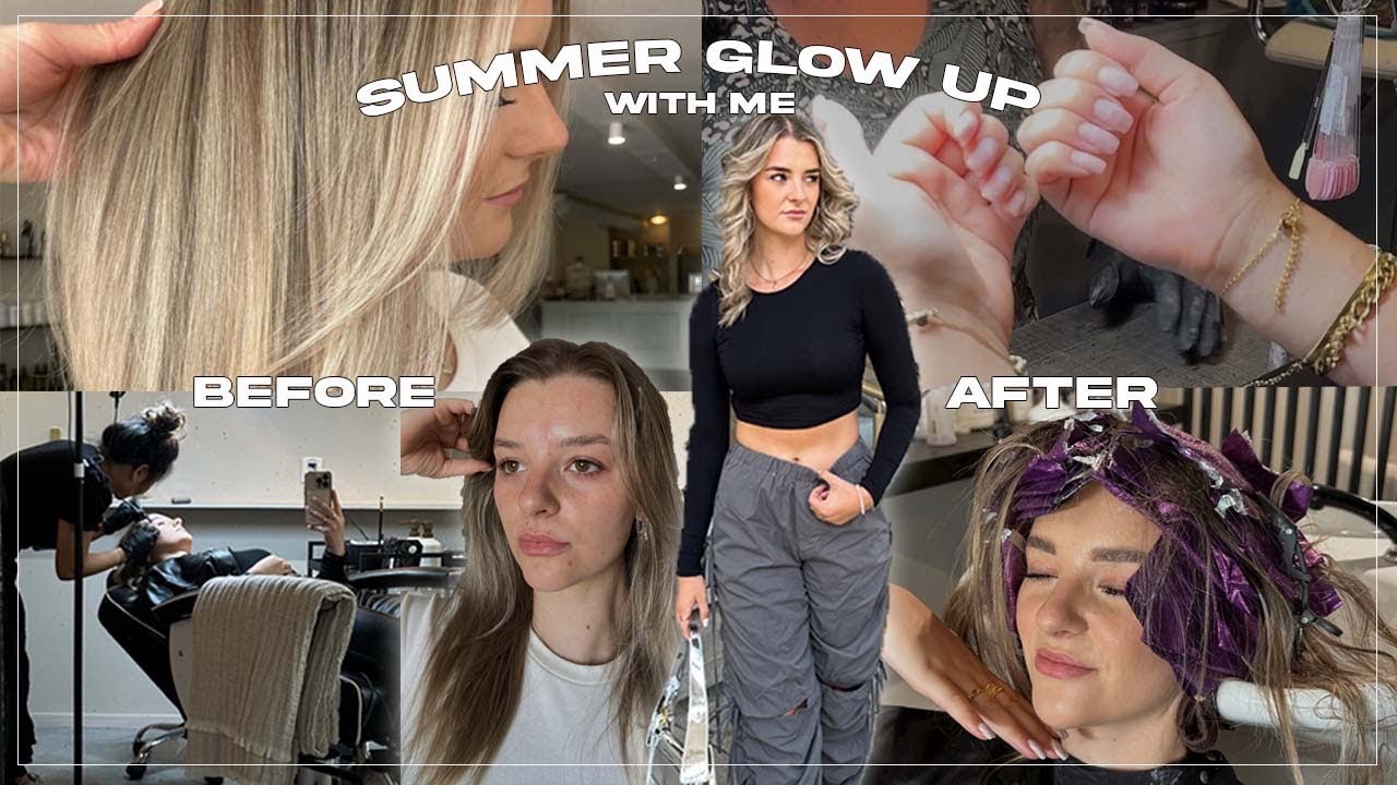 GLOW UP WITH ME FOR SUMMER nagels, haar, wenkbrauwen & wimpers!! Chloé ...