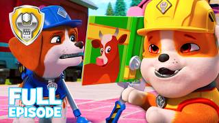 rubble crew crew builds train station full episode paw patrol