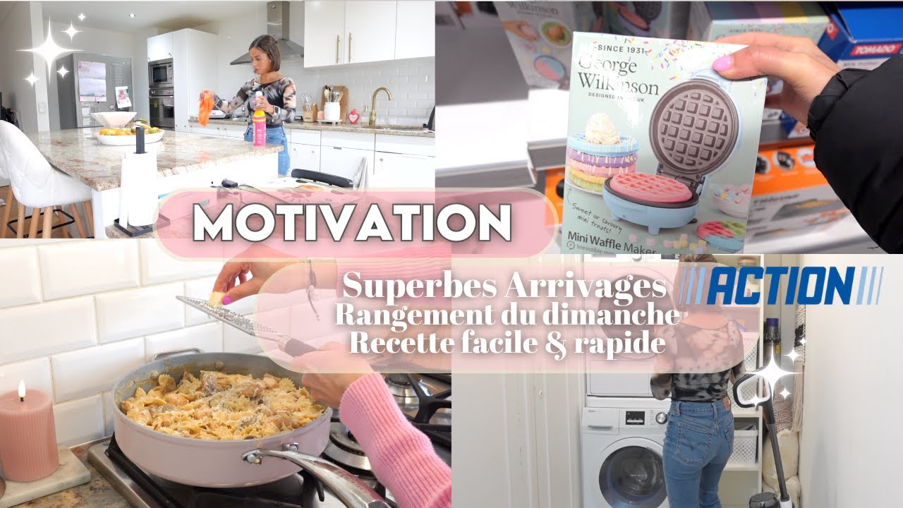 ROUTINE DU DIMANCHE | Rangement + MAGNIFIQUE ARRIVAGE ACTION & RECETTE facile