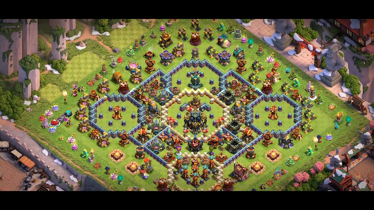 Clash of Clans hog mountain 🏔️🌄 scenery view 