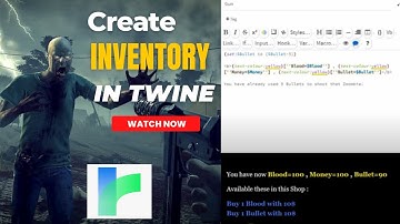 Create Inventory in Harlowe | Twine