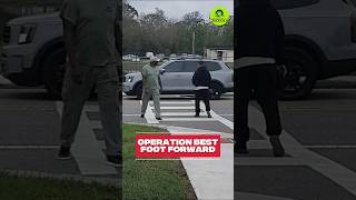 Operation Best Foot Forward, reminding drivers about Florida’s driver yield law. #OsceolaNews