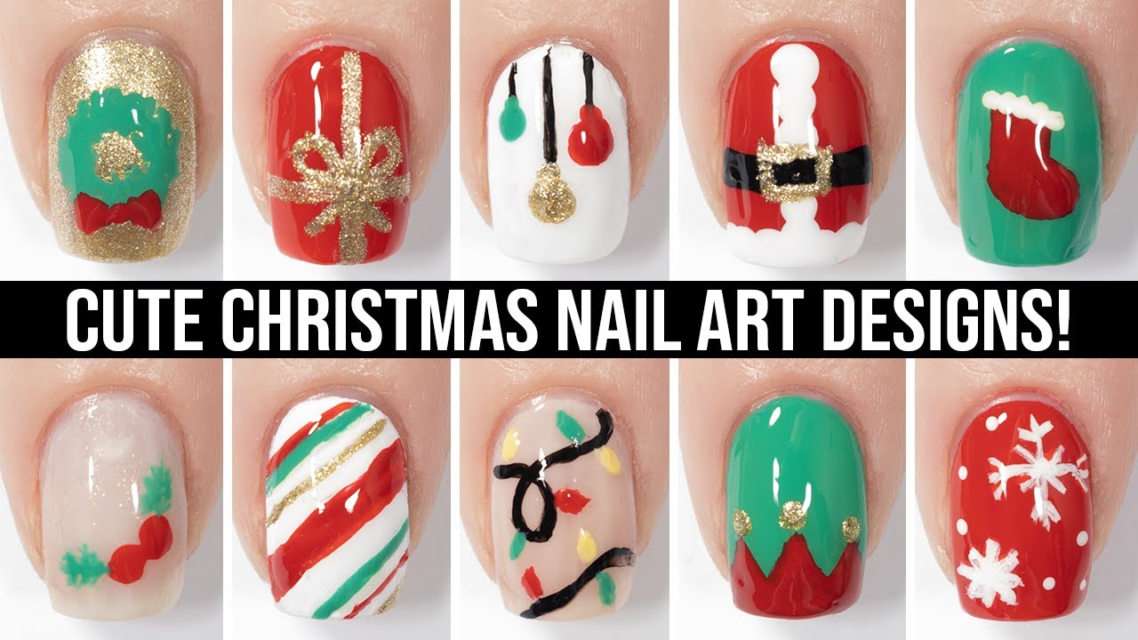 16 Cute And Festive Christmas Nail Designs To Try Out - The Summer Study