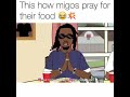 This is how Migos pray for their food