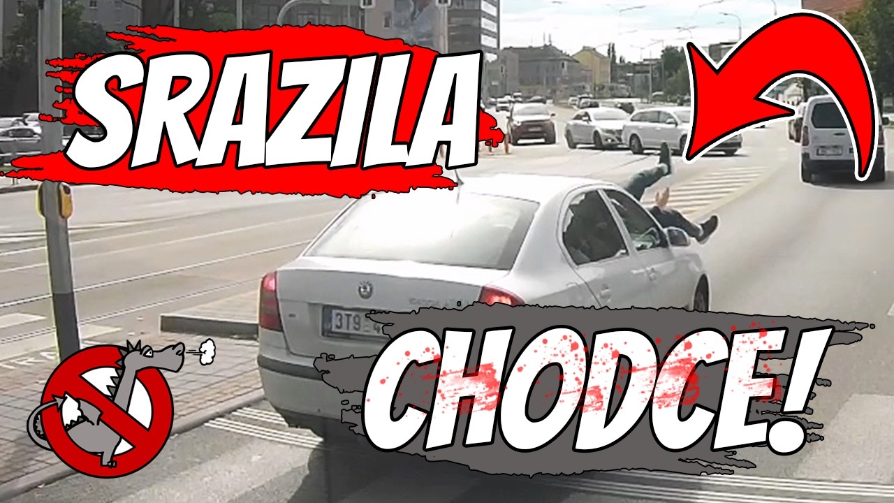 Srazil chodce, frustrovaný důchodce vs zrcátko, nepochopitelná nehoda a auto na střeše - Dashcam 136
