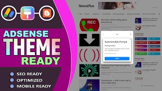 Best Free Blogger Theme For AdSense Approval 2023  Premium | SEO Ready | High Speed - Template