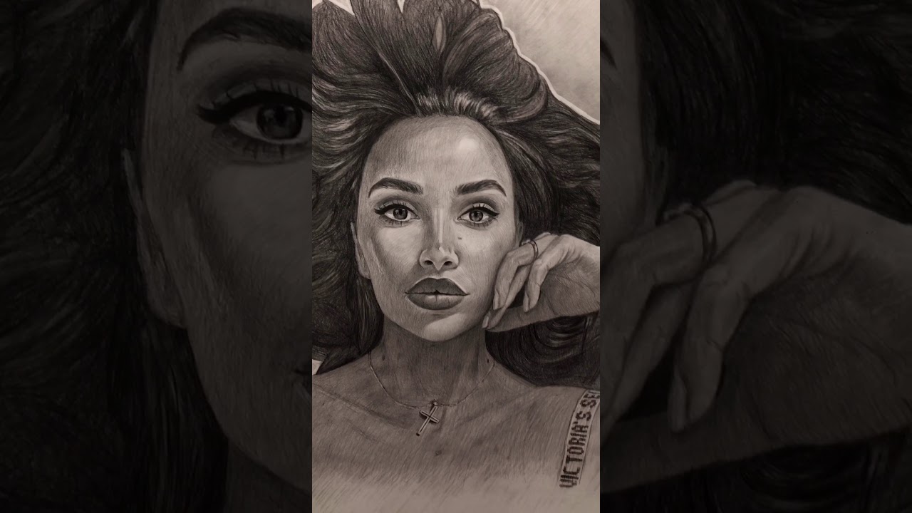 Рисование женского портрета Люся Абрамовская | Drawing women portrait process Lusya Abramovskaya